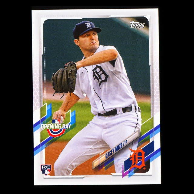 Casey Mize RC 2021 Topps Opening Day Rookie Tigers