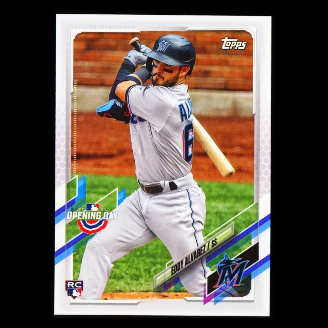 Eddy Alvarez RC 2021 Topps Opening Day Rookie Marlins