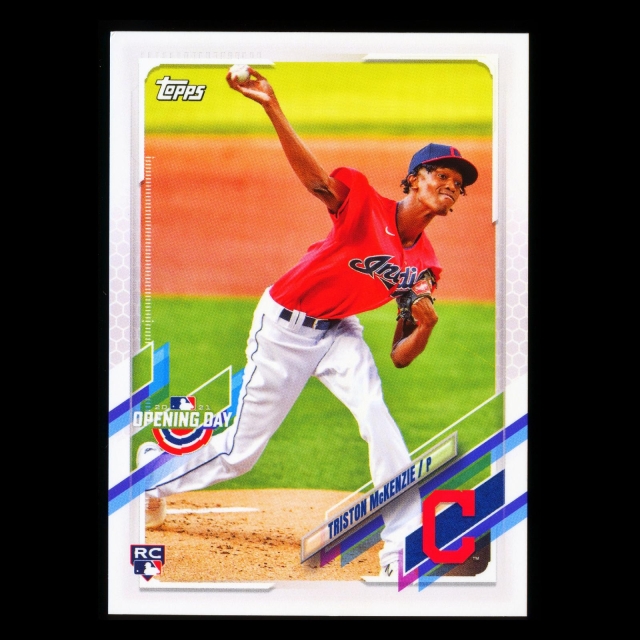 Triston McKenzie RC 2021 Topps Opening Day Rookie Indians