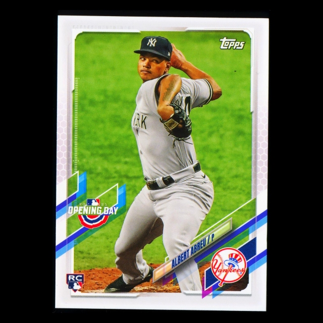 Albert Abreu RC 2021 Topps Opening Day Rookie Yankees