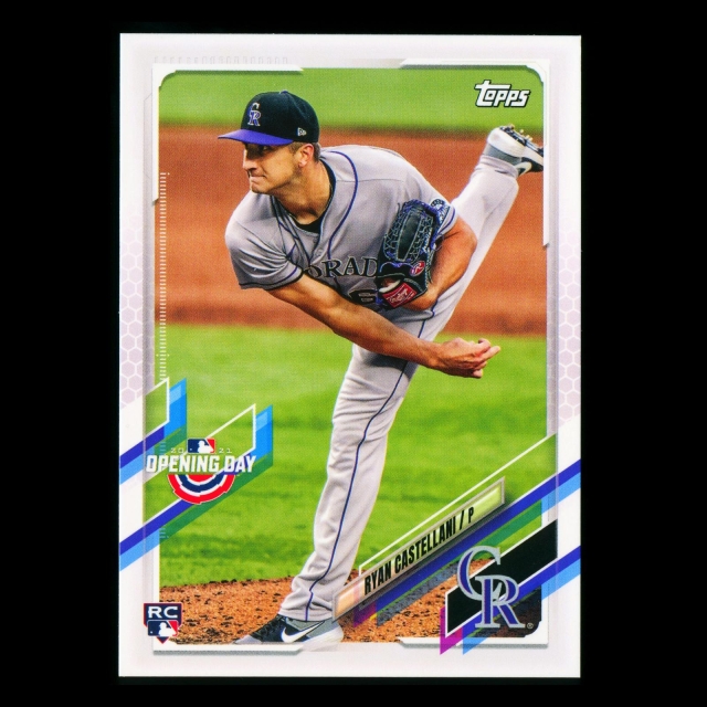 Ryan Castellani RC 2021 Topps Opening Day Rookie Rockies