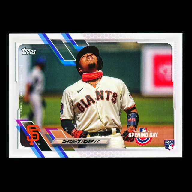 Chadwick Tromp RC 2021 Topps Opening Day Rookie Giants