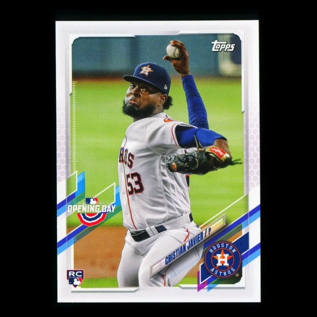 Cristian Javier RC 2021 Topps Opening Day Rookie Astros 1