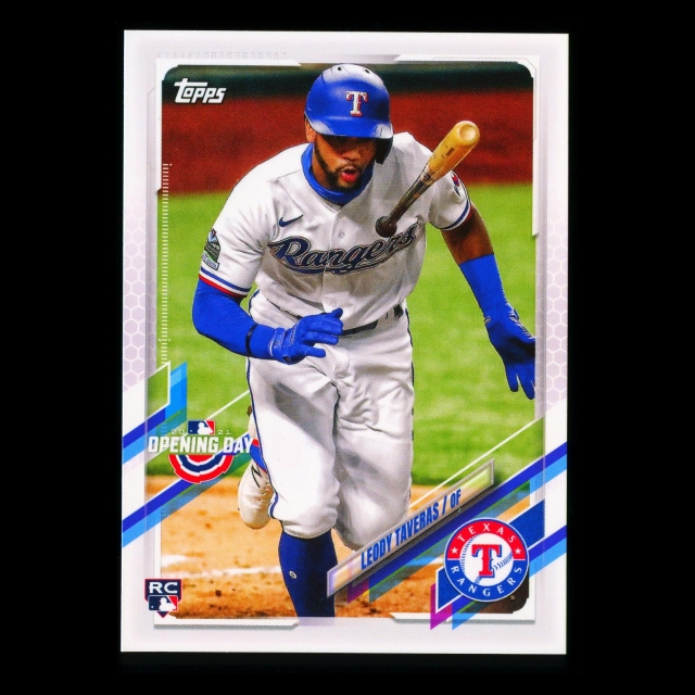 Leody Taveras RC 2021 Topps Opening Day Rookie Rangers