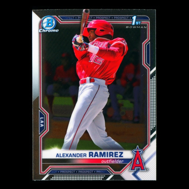 Alexander Ramirez 2021 Bowman Chrome 1st Bowman Prospect Angels