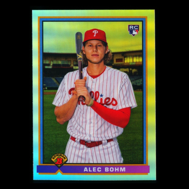 Alec Bohm RC 2021 Bowman Chrome Rookie 91' Retro Phillies