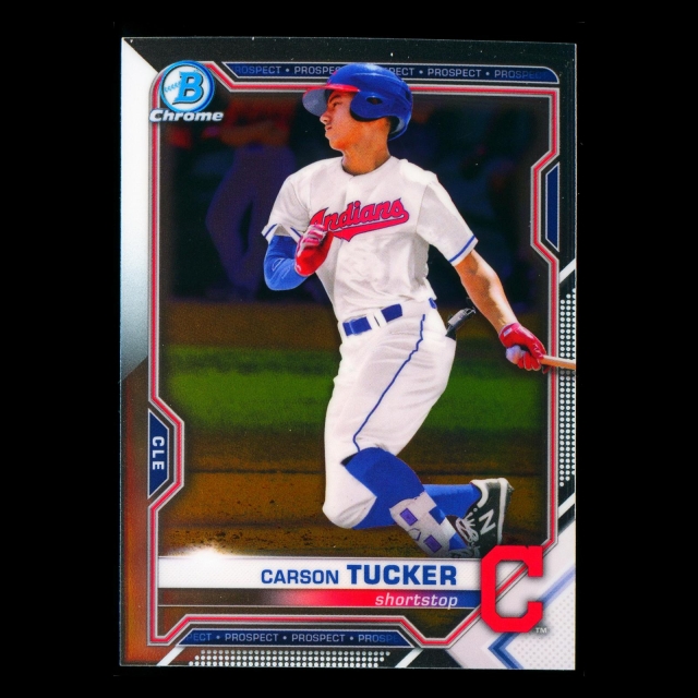 Carson Tucker 2021 Bowman Chrome Prospect Indians