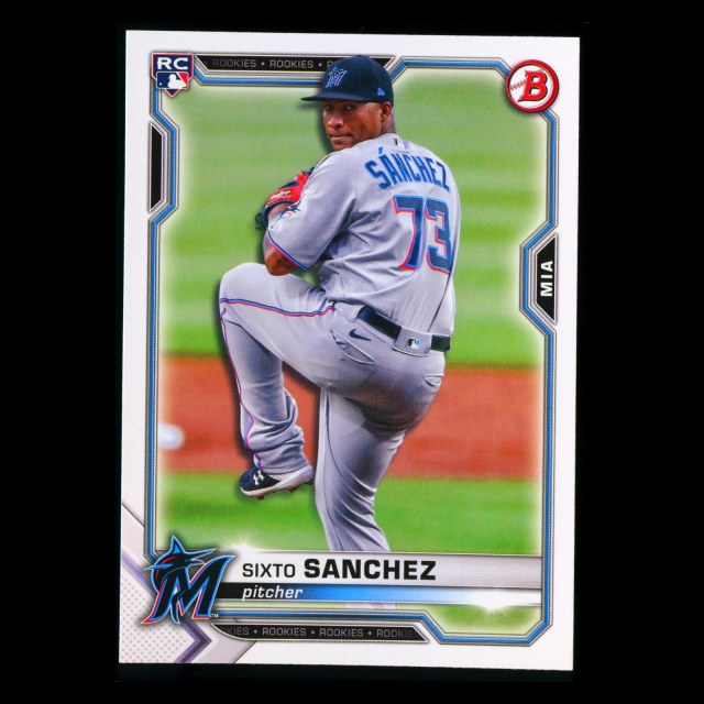 Sixto Sanchez RC 2021 Bowman Rookie Marlins