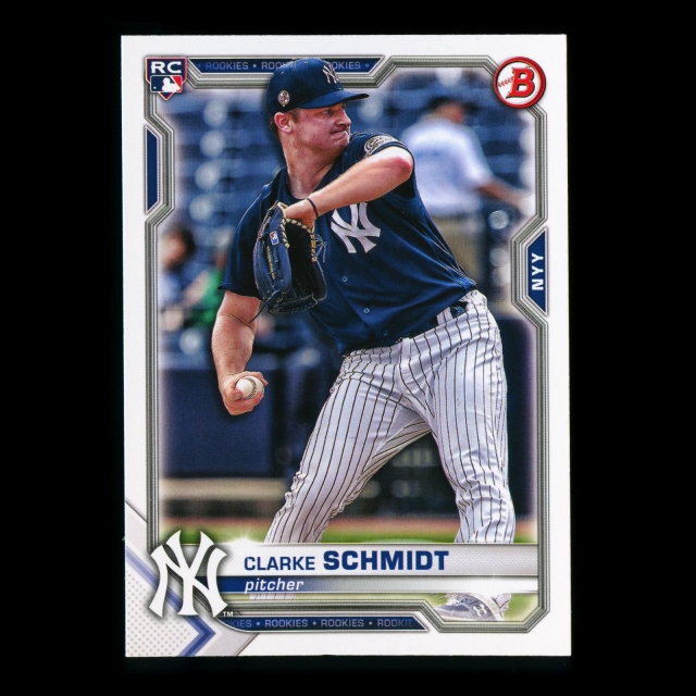 Clarke Schmidt RC 2021 Bowman Rookie Yankees