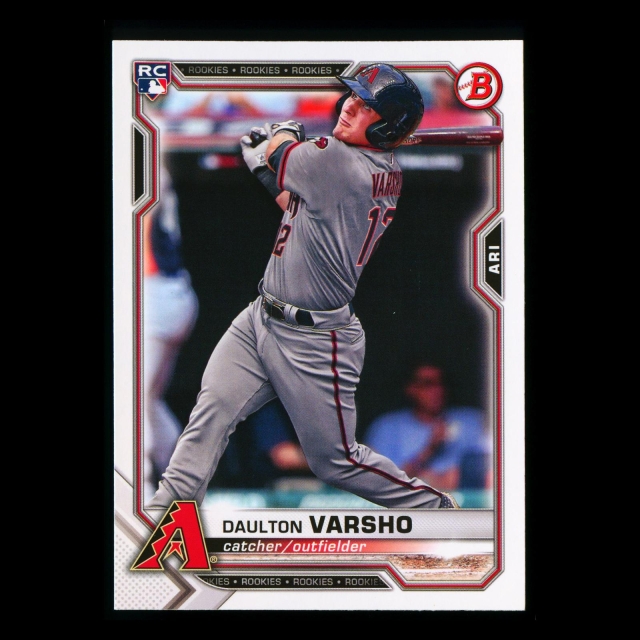 Daulton Varsho RC 2021 Bowman Rookie Diamondbacks
