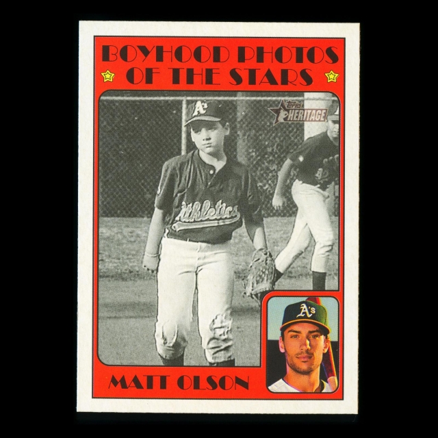 Matt Olson 2021 Heritage Boyhood Photos of the Stars Athletics