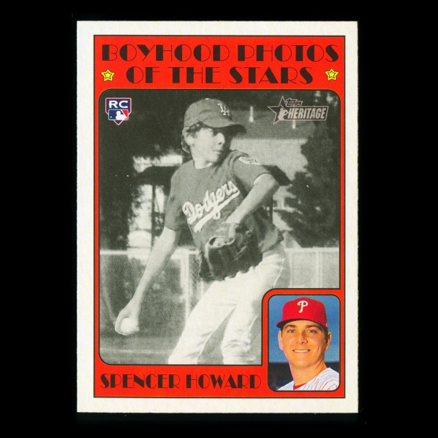 Spencer Howard RC 2021 Heritage Boyhood Photos of the Stars Rookie Phillies