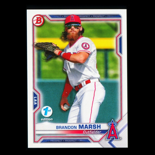 Brandon Marsh 2021 Bowman Prospect 1st Edition Angels