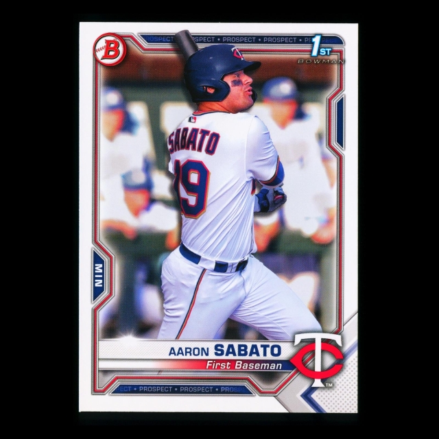 Aaron Sabato 2021 Bowman Prospect 1st Bowman Twins