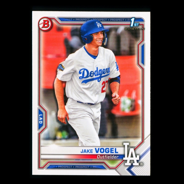 Jake Vogel 2021 Bowman Prospect 1st Bowman Dodgers