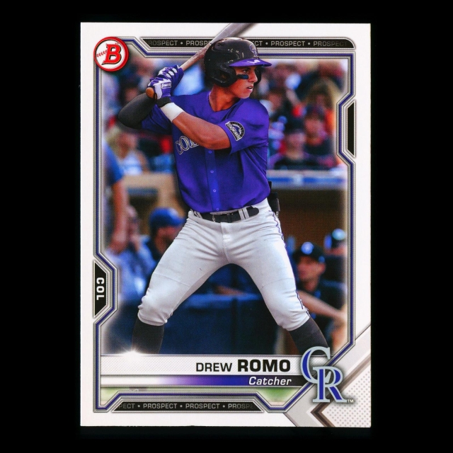 Drew Romo 2021 Bowman Prospect Rockies