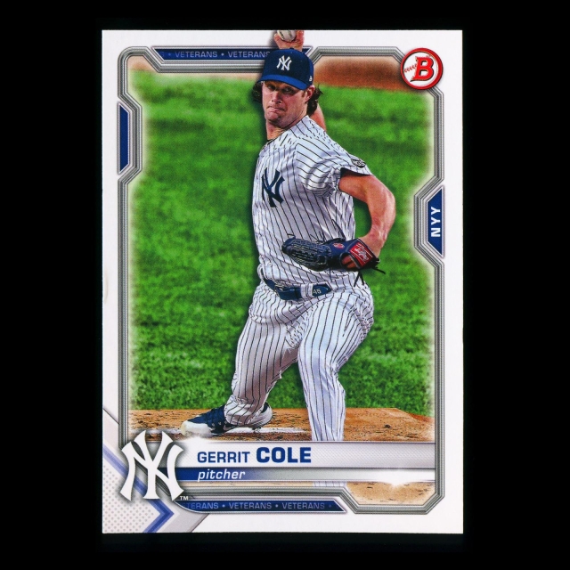 Gerrit Cole 2021 Bowman Yankees