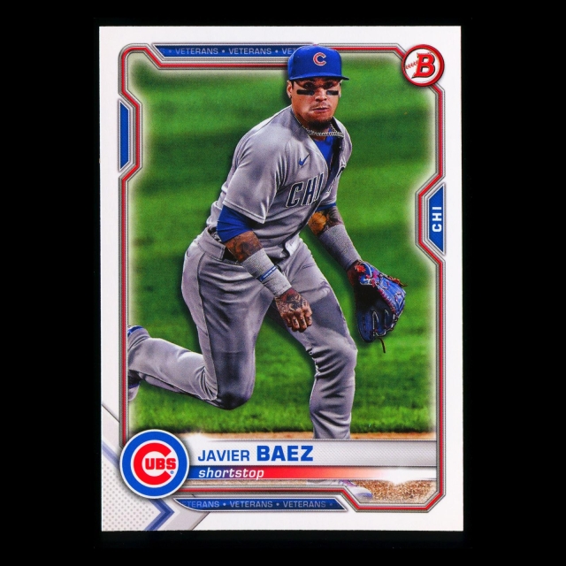 Javier Baez 2021 Bowman Cubs