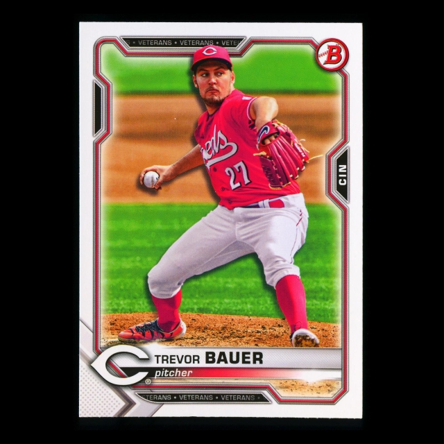 Trevor Bauer 2021 Bowman Reds