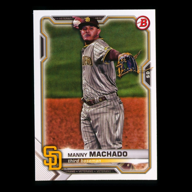 Manny Machado 2021 Bowman Padres