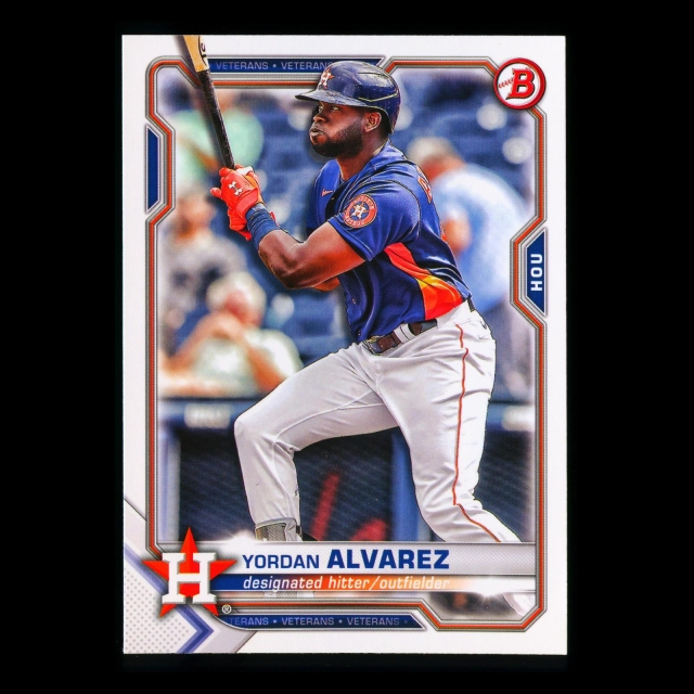 Yordan Alvarez 2021 Bowman Astros