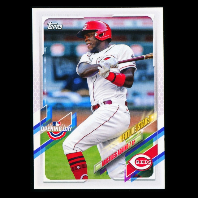 Aristides Aquino 2021 Topps Opening Day Future Stars Reds