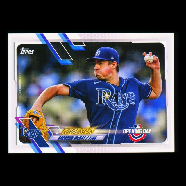 Brendan McKay 2021 Topps Opening Day Future Stars Rays