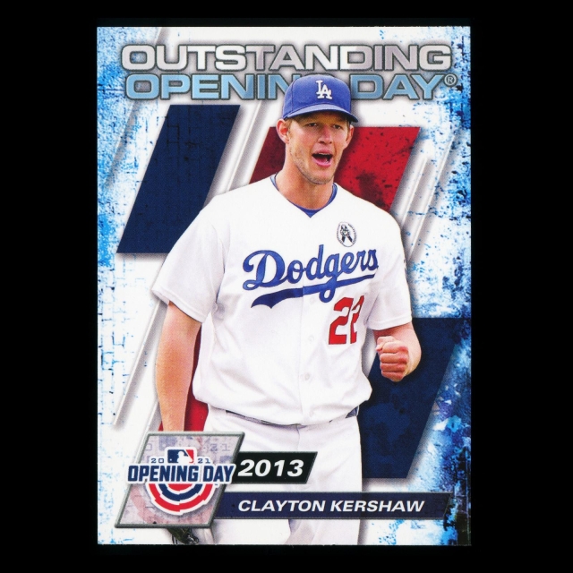 Clayton Kershaw 2021 Topps Opening Day 2013 Dodgers