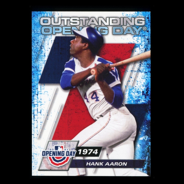 Hank Aaron 2021 Topps Opening Day 1974 Braves
