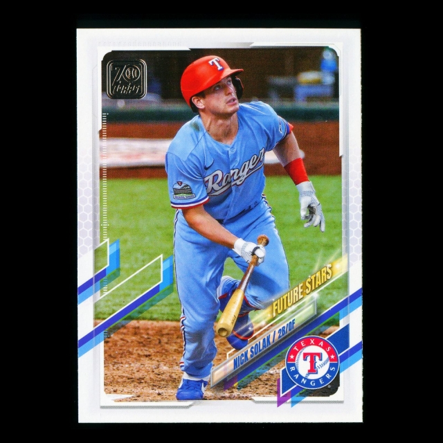 Nick Solak Topps 2021 Future Stars Rangers