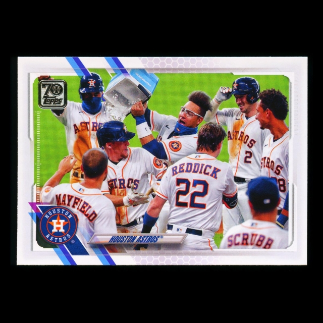 Houston Astros Topps 2021 Team Card Minute Maid Park