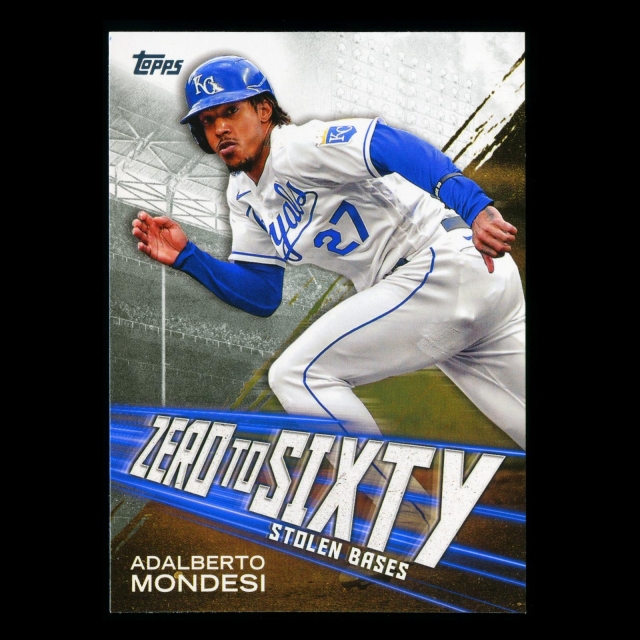 Adalberto Mondesi Topps 2021 Zero to Sixty Stolen Bases Royals