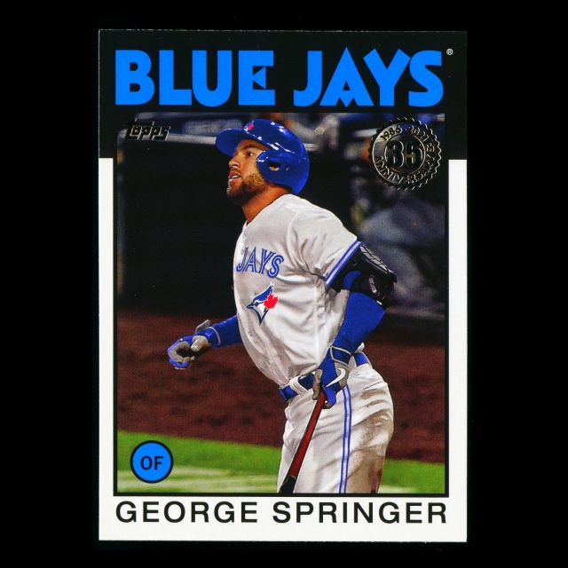 George Springer 2021 Topps 1986 Retro Blue Jays