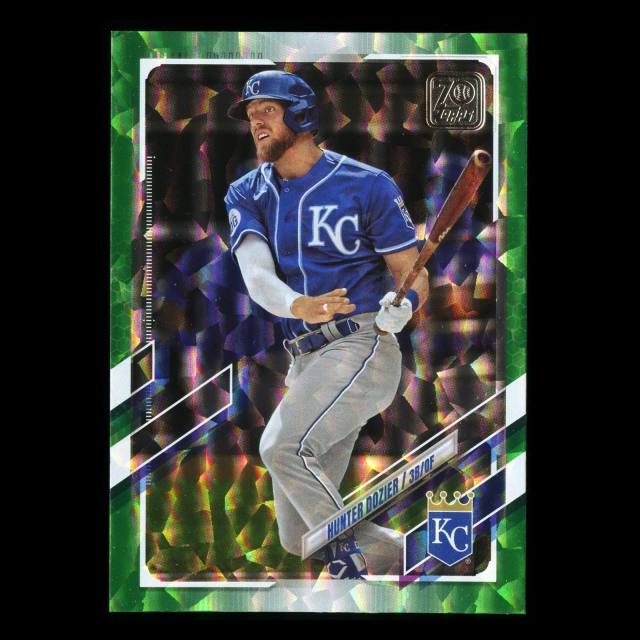 Hunter Dozier Topps 2021 Green Foil Royals 363/499