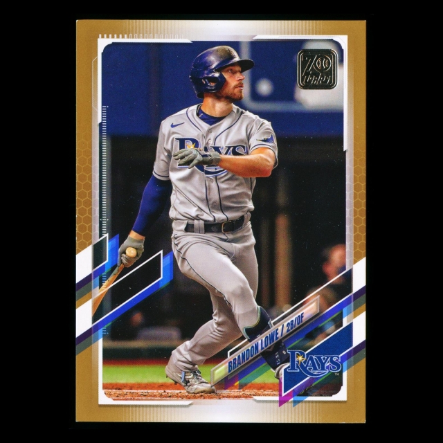 Brandon Lowe Topps 2021 Gold Rays 1329/2021
