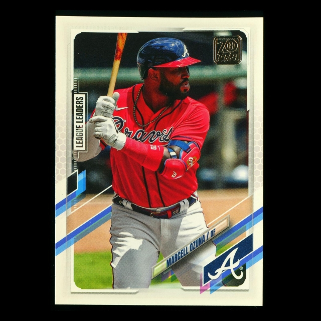 Marcell Ozuna 2021 Topps League Leaders Braves
