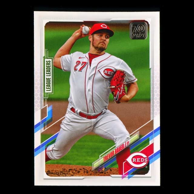 Trevor Bauer 2021 Topps League Leaders Reds