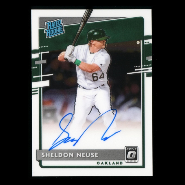 Sheldon Neuse RR 2020 Optic Rated Rookie Auto Athletics