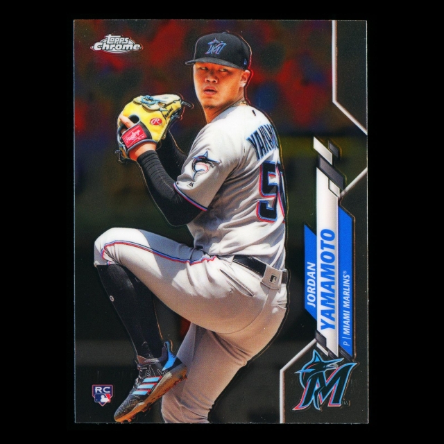 Jordan Yamamoto RC 2020 Topps Chrome Rookie Marlins