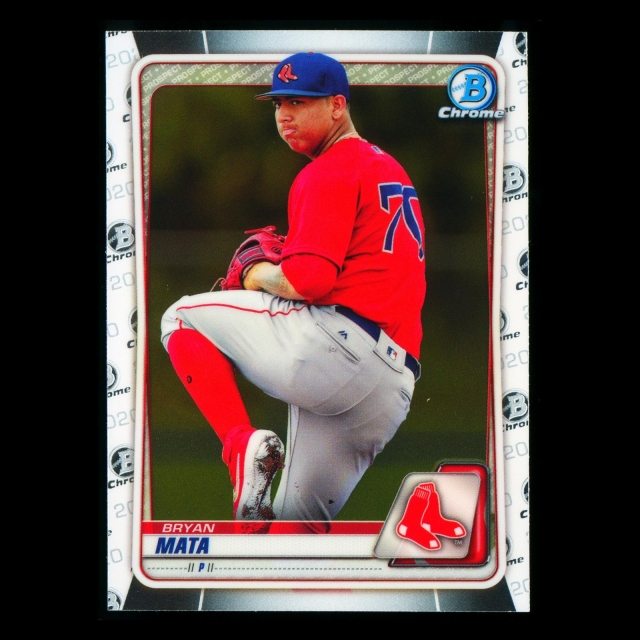 Bryan Mata 2020 Bowman Chrome Prospect Red Sox