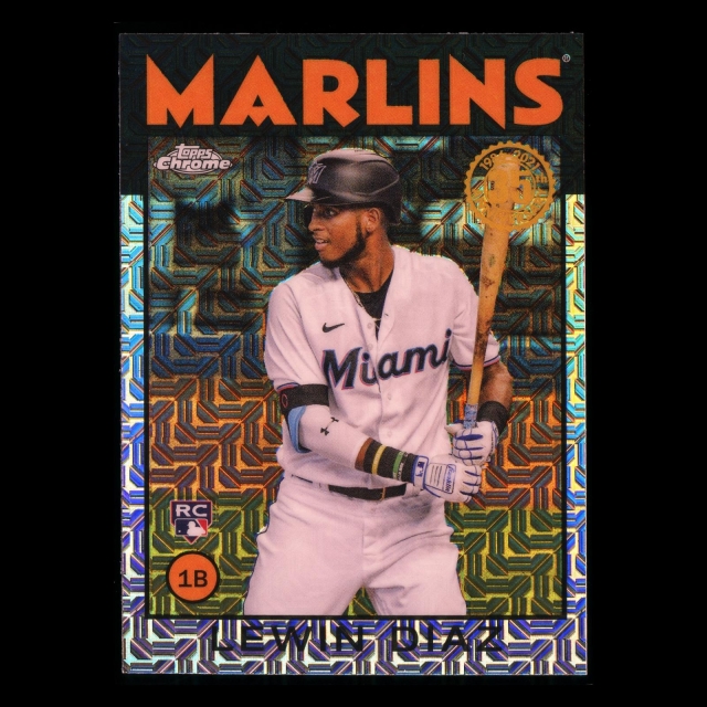 Lewin Diaz RC 2021 Topps Chrome 1986 Retro Rookie Marlins