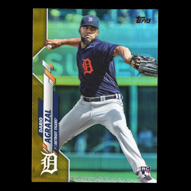 Dario Agrazal RC 2020 Topps Gold Foil Rookie Tigers