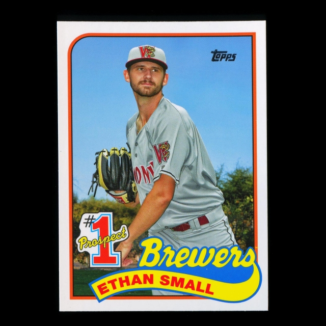 Ethan Small 2020 Topps 1989 Retro #1 Prospect Brewers