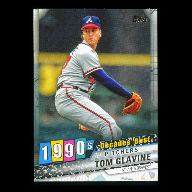 Tom Glavine 2020 Topps Decades' Best Pitchers 1990 Braves