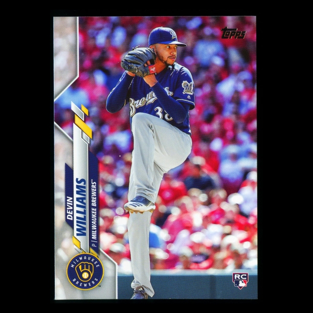 Devin Williams RC 2020 Topps Rookie Brewers