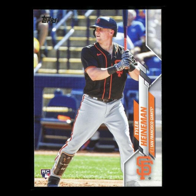 Tyler Heineman RC 2020 Topps Rookie Giants