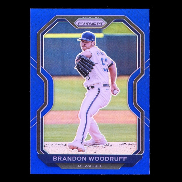 Brandon Woodruff 2021 Prizm Blue Brewers