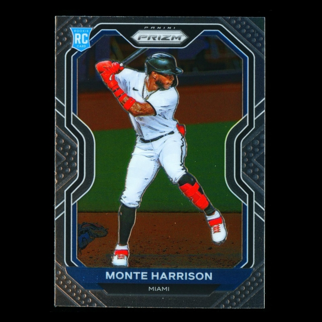 Monte Harrison RC 2021 Prizm Rookie Marlins