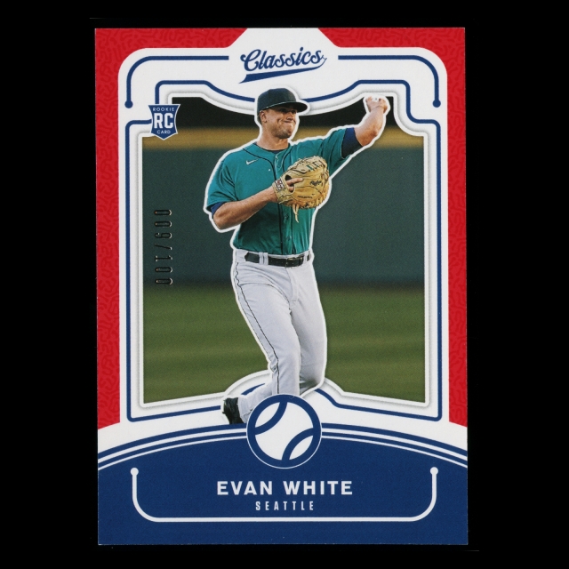 Evan White RC 2021 Classics Rookie Mariners 009/100