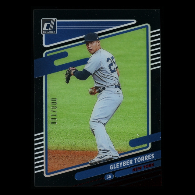 Gleyber Torres 2021 Clearly Donruss Red Yankees 008/100